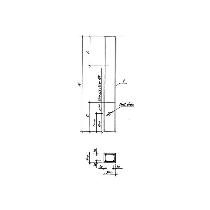 Колонна фахверковая 6Кф 76-1